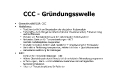 CCC - Grndungswelle