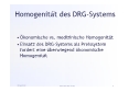Homogenitt des DRG-Systems