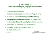 35 c SGB V - Zulassungsberschreitende Anwendung von Arzneimitteln in klinischen Studien