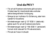 Und die PKV?