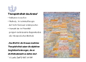 Therapiefreiheit des Arztes*