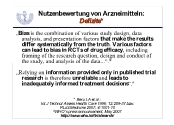 Nutzenbewertung von Arzneimitteln: Defizite*