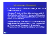 Patientsteuerung vs. Patientenautonomie (2)