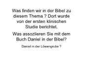 Was finden wir in der Bibel zu diesem Thema ?