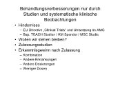 Behandlungsverbesserungen nur durch Studien und systematische klinische Beobachtungen