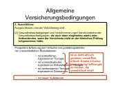 Allgemeine Versicherungsbedingungen