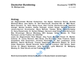 Antrag - Deutscher Bundestag