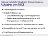National Institute for Health and Clinical Excellence - Aufgaben von NICE