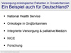 Versorgung onkologischer Patienten in Grossbritannien - Ein Beispiel auch fr Deutschland?