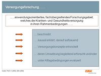 Versorgungsforschung....