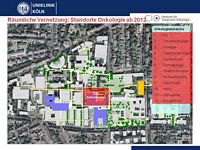 Rumliche Vernetzung: Standorte Onkologie ab 2012