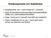 Preiskomponente (2): Substitution