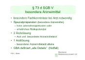  73 d SGB V - besondere Arzneimittel