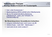 Vollstationre Therapie - Wichtige Strukturmerkmale der Zusatzentgelte