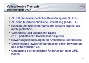 Vollstationre Therapie - Zusatzentgelte 2007