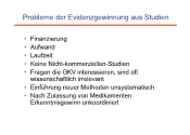 Probleme der Evidenzgewinnung aus Studien