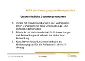 Unterschiedliche Bewertungsverfahren