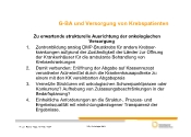 Zu erwartende strukturelle Ausrichtung der onkologischen Versorgung