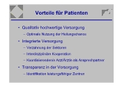 Vorteile fr Patienten