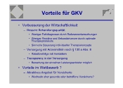 Vorteile fr GKV