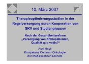 Vertrag zur Integrierten Versorgung von Patienten mit Hodgkin-Lymphom