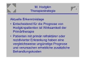 M. Hodgkin - Therapiestrategie