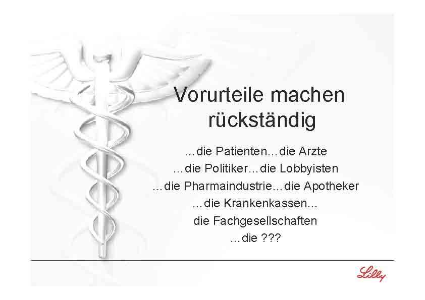 Vorurteile machen rckstndig